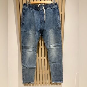 Zanerobe Men's Washed Blue Skinny Jeans